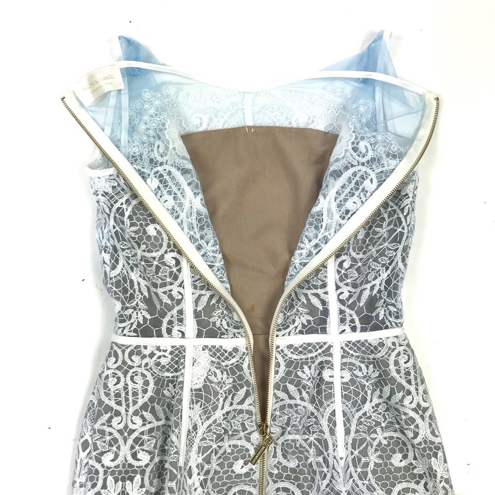 Bronx & Banco Lace Sleeveless Shift Midi Dress 10 - Picture 6 of 8